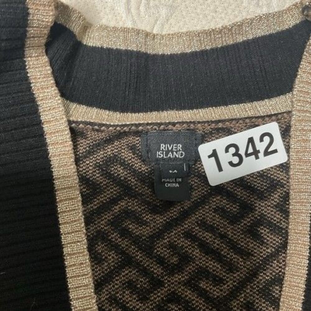 River Island Geo Pattern Open Front Cardigan Wome… - image 2